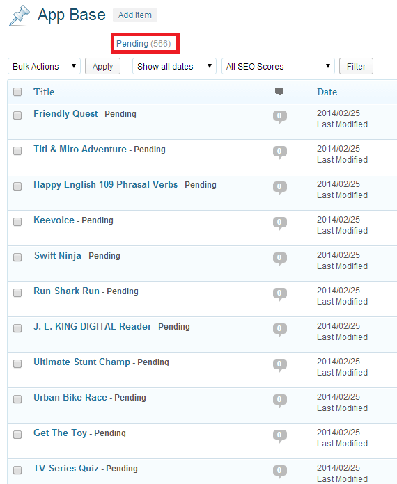 apppending